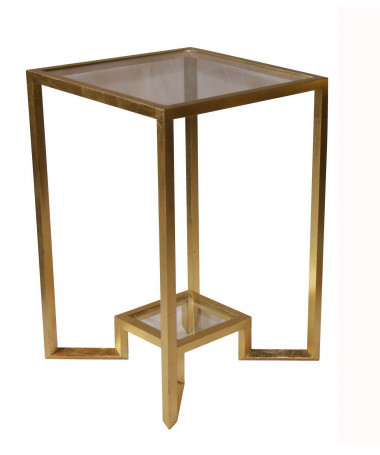 table canapé en fer massif doré