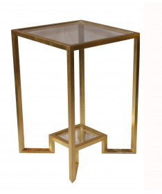 table canapé en fer massif doré