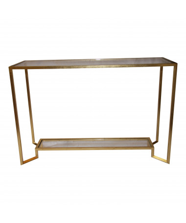 console en fer forgé contemporain cuivré