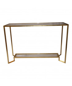 console en fer forgé contemporain cuivré