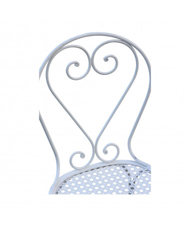 Dossier de chaise en forme de coeur