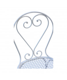 Dossier de chaise en forme de coeur