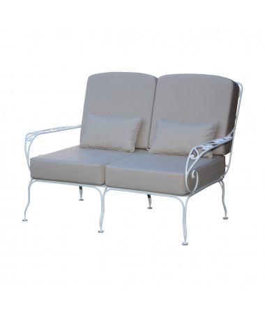 Canapé 2 places en fer