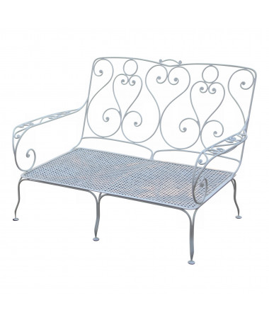 Canapé à volutes en fer