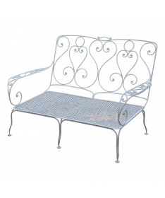 Canapé à volutes en fer