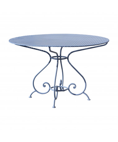 table de jardin en fer rond