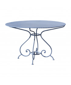 table de jardin en fer rond