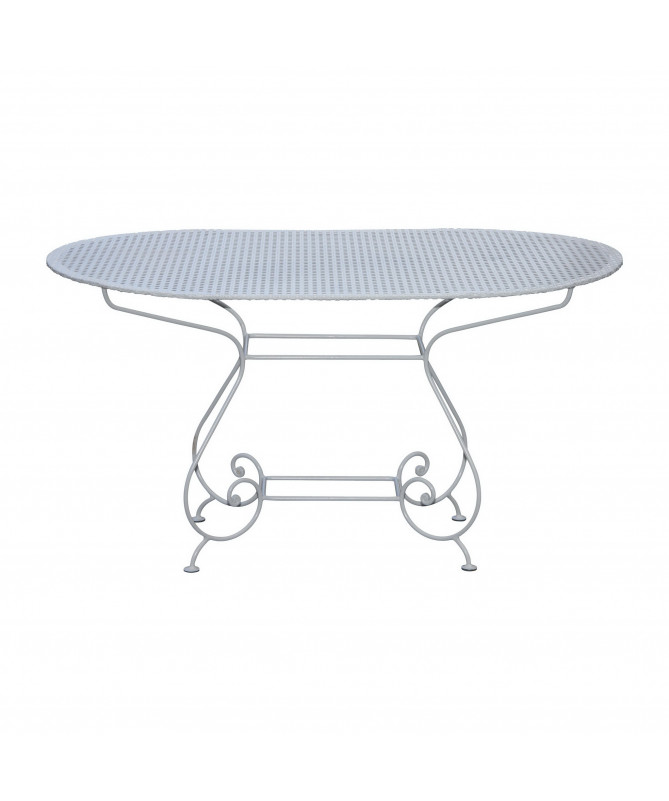 table de jardin ovale