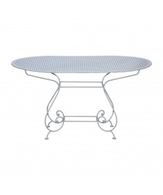 table de jardin ovale